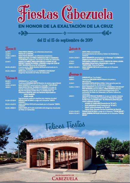 Fiestas en honor a la Santa Cruz 2019 Cabezuela